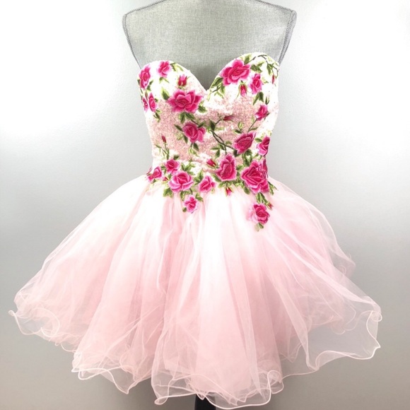 Sherri Hill Dresses & Skirts - Sherri Hill Pink Rose Strapless Prom Dress 2019